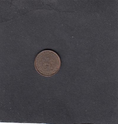 Beschrijving: 1/2 Cent WILHELMINA 